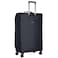 Eminent Expandable Luggage Trolley Bag Soft Suitcase for Unisex Travel Polyester Shell Lightweight with TSA lock Double Spinner Wheels E751SZ Large Checked 28 Inch Black