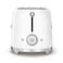 Smeg 50's Style Toaster TSF01WHUK, 950 W, White, 6 Toasting Levels