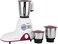 Geepas-3 In 1 Mixer, 650W Powerful Copper Motor With Stainless Steel Jars (1.2L, 0.8L, 0.4L) And Blades - 2 Year Warranty