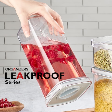 ORGANIZERS - LEAKPROOF STORAGE CONTAINER-1100 ML- for kitchen organization, Airtight Liquid Sealed Always Fresh Plastic container with vacuum lid &ndash; BPA free Storage Container