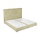 In House Janwa Velvet Bed Frame - Single - 200x120 cm - Beige