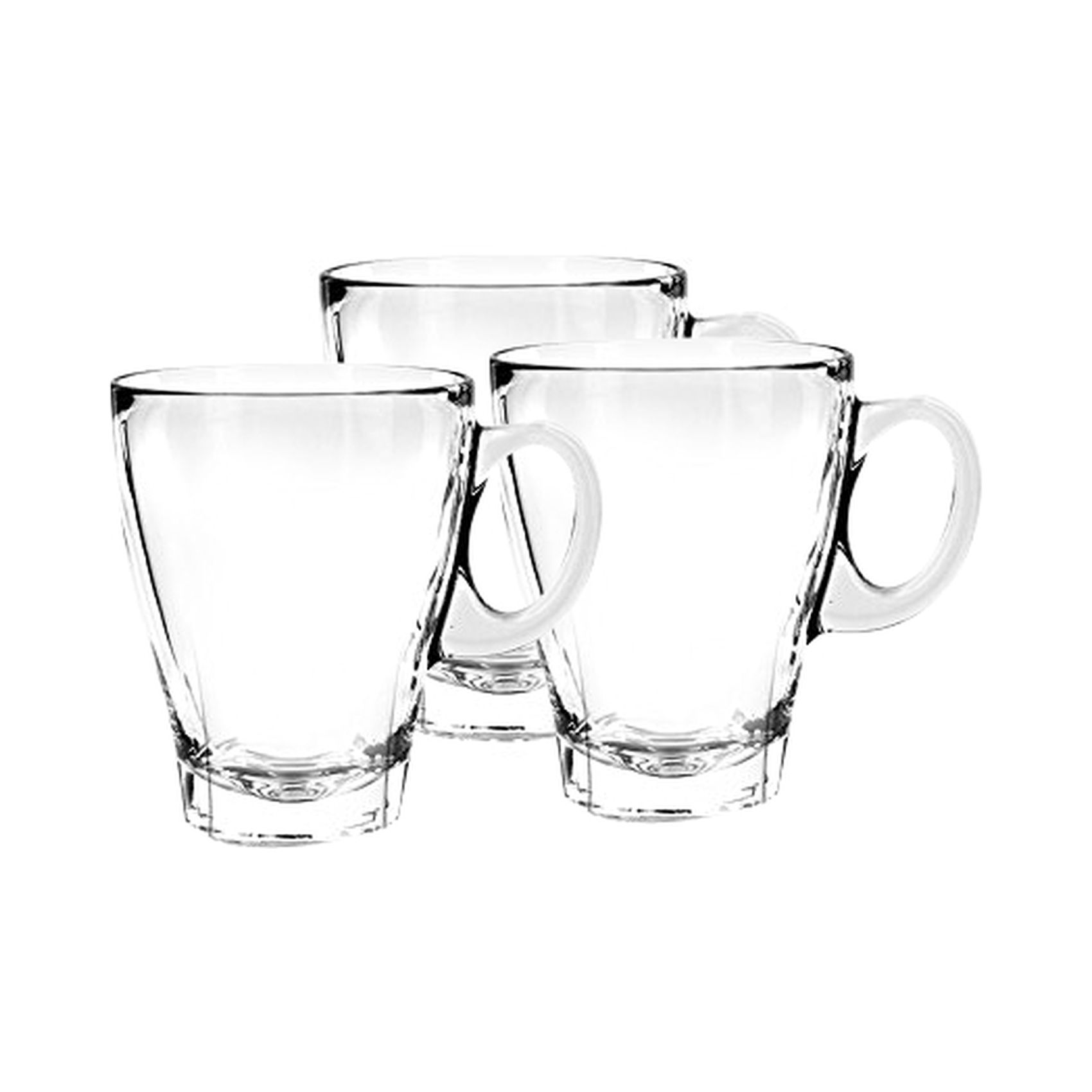 Ocean Caffe Americano Mug Set 355ml Clear 3 PCS