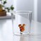 1CHASE Borosilicate Three Dimentional Animal Design Glass Cups 300ml (Squirrel)