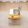 Laptop Table Small Folding Desk Bamboo Wooden Bed Tray Portable Foldable Table for Working Reading Studying Breakfast and Eating Snack