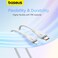 Baseus USB C To Lightning 1.2M Fast Charging Power Delivery PD 20W Cable For iPhone 14/14 Pro/14 Plus/14 Pro Max, iPad Pro And iPhone 8-13 All Series White