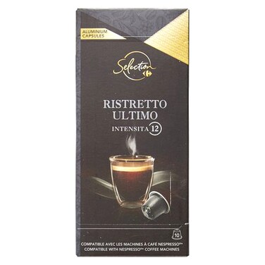 Carrefour Selection Ristretto Ultimo Intensity 12 Coffee 10 Capsules