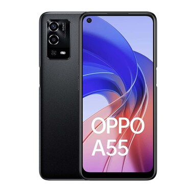 Oppo A55 - 6.51-inch 64GB/4GB Dual SIM 4G Mobile Phone - Starry Black