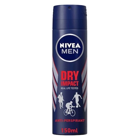 Nivea Men Antiperspirant Spray For Men - Dry Impact - 150ml