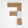 LED Marquee Letter Light Sign Wooden White (F) 25cm