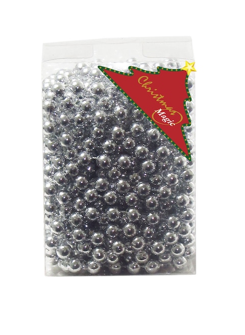 Beads Garland 6mmx10m Silver