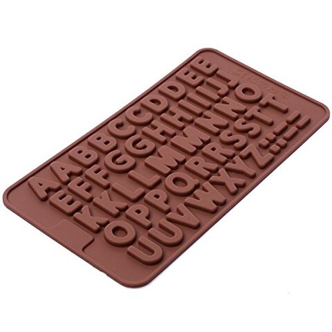 2PK A to Z Letters  Happy Birthday Numbers Symbols Mold Chocolate Fondant Decorating Silicone Tray