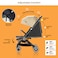 Teknum Travel Cabin Stroller with Coffee Cup Holder - Ivory