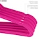 ZOBER - Kids Velvet Hangers - 50 Pack - 14" Wide - Premium Quality Space Saving Strong and Durable 360 Degree Chrome Swivel Hook Ultra Thin Non Slip Junior Hangers - (Pink)