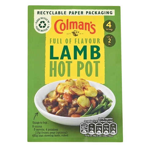 Colman&#39;s Lamb Hotpot Recipe Mix 41g