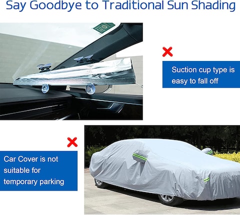 Aoryoa Windshield Sunshade, Brella Shield For Car, Foldable Umbrella Sun Shade Car Blocks Uv Rays Heat Keep Vehicle Cool, Automotive Interior Accessories For Sun Protection, Fit Most Vehicl