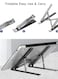Generic Adjustable Portable Elevator Laptop Stand Black
