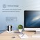 Gzar Tower Extension 3-in-1 Power Strip (1 WL-Charger   6 AC Outlets   4 USB Ports) Extension Lead/Cord, Vertical Power Strip, Multi Plug Sockets, Wireless Charging, Overvoltage Protection