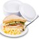 Lavish [ 25- Piece ] 9 Inch Disposable White Foam Plates Birthday Wedding Christmas Party Supplies
