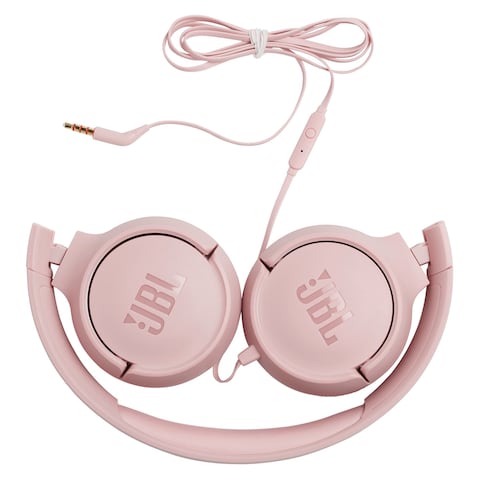 JBL Tune 500 Wired Headphone With Deep Pure Bass Sound Pink