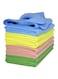 Marrkhor 8-Piece Microfiber Cleaning Cloth Set, Orange/Yellow/Green