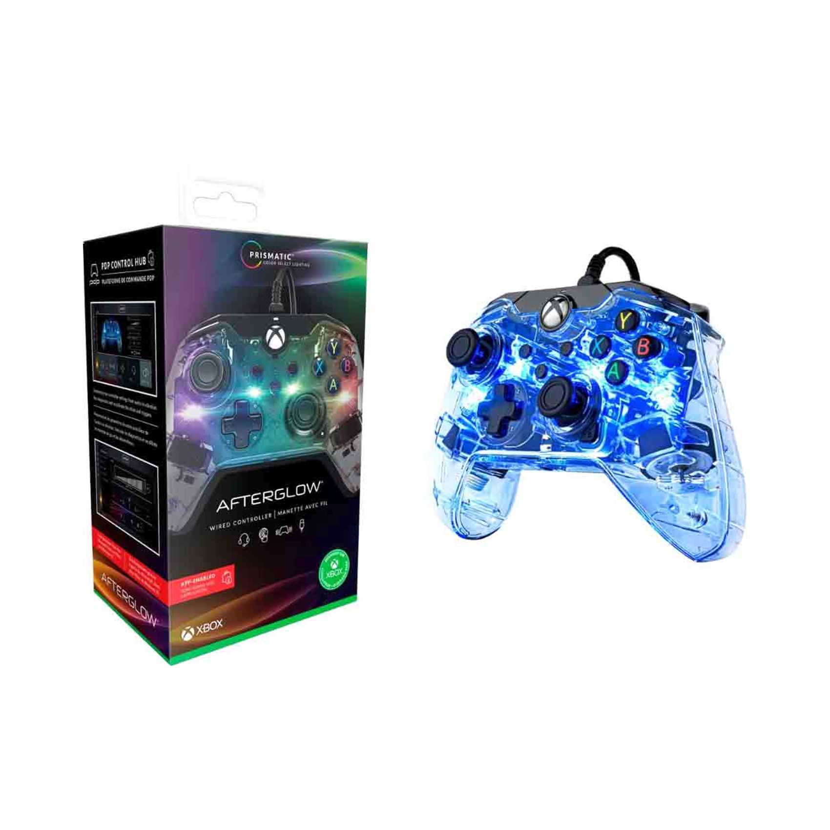 PDP Afterglow Prismatic Wired Controller For Xbox One Blue