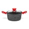 Luigi Ferrero Atlanta Non-Stick Cooking Pots With Glass Lids, 2.3 L