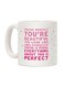 muGGyz Printed Ceramic Coffee Mug White