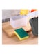 2-in-1 Soap Pump Dispenser With Sponge Holder grey 14 x 9 x 11cm