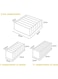 Generic 3Pcs Collapsible Storage Underwear Closet Organizer Foldable Container Case