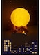 Generic 3D Moon Table Lamp White 8cm