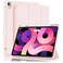 TRON Case for iPad Air 4th/5th Generation 10.9 inch (Model 2020/2022) [with Pencil Holder] Slim Protective Smart Cover Cases with Trifold Stand and Auto Sleep/Wake (Pink)