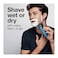 Braun Series 3 Wet and Dry Electric Shaver for Men - Blue - 310S