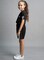 Mei Stylish Unisex Kids Sustainable Active wear T-Shirt And Short set, 9-10 Years Black