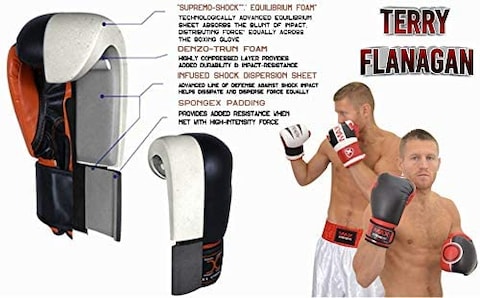 Max Strength Boxing Gloves Kick Punch Bag Muay Thai UFC Fight Training Mitts MMA 12 Oz