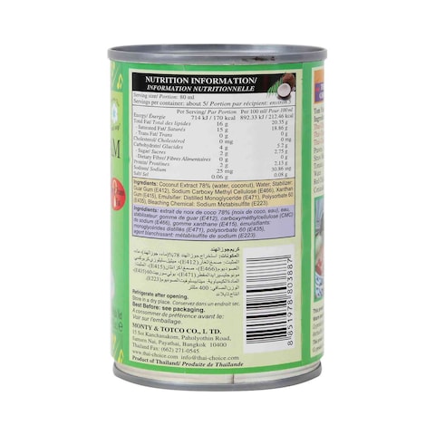 Thai-Choice Coconut Cream 400ml