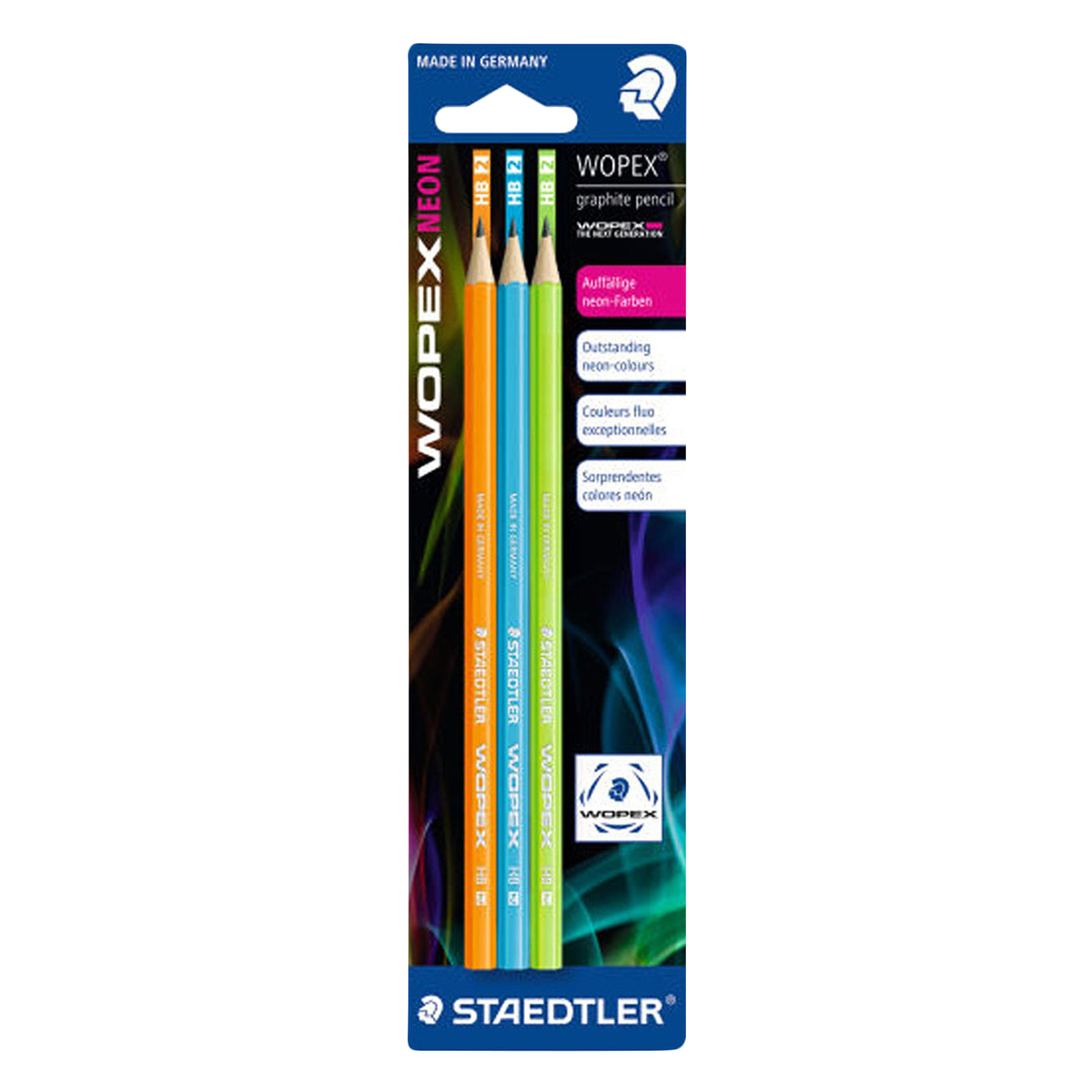 Staedtler Pencil HB Neon 3 Pieces