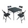 طاولة وكراسي بلاستيك 5 قطع