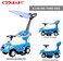 COOLBABY 3 in 1 Baby Walker Activity Ride-On Toys Mini Push Car with Covered Stroller Toddler Buggy Twisting Car for Unisex Outdoor Sports Scooters