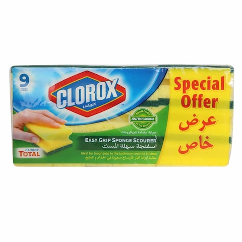CLOROX EASY GRIP SPONG 9PC