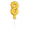 5" Gold Foil Balloon Cake Topper - 8