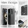 VRS Design Simpli Fit Crystal Hinge Protection Designed For Samsung Galaxy Z Fold 4 Case Cover With Front Screen Protector - Crystal Clear