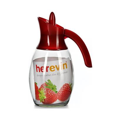 Herevin Glass Jug Red 1.6L