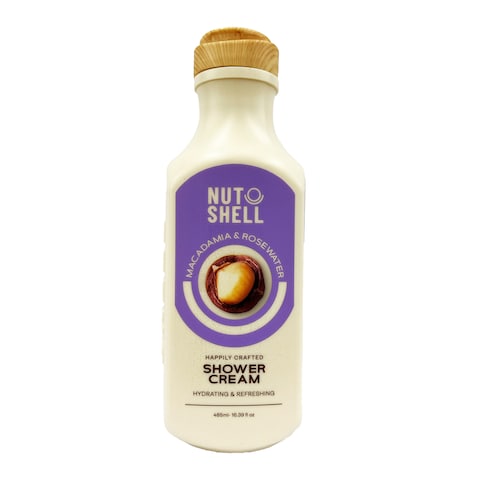 Nutshell Macadamia and Rosewater Shower Cream - 485 ml