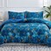 Luna Home Single Size 4 Pieces, Blue Marble Design Bedding Set