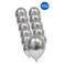 Krom Balloons Silver 12inch 50 PCS