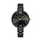 Curren - 9017 Quartz Movement Round Dial Stainless Steel Strap Waterproof Women Wristwatch - Black