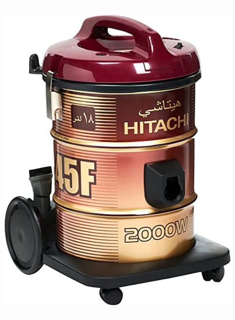 Hitachi Electric Cleaning Vacuum Cleaner, 18L, 2000W, CV-945F SS220 WR, Red