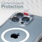 Moxedo Lite Crystal-Clear Magnetic Case Wireless Charging Compatible with 9H Tempered Glass Screen Protector Compatible For iPhone 13 Pro