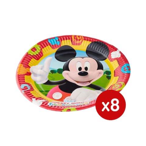 Procos Mickey Mouse Large Plates - 8 Pieces