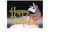 Unicorn silhouette Gold Happy Birthday Cake Topper for Baby Birthday Party Decoration Cake Decorating Acrylic Topper
